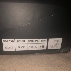 Black platform heels